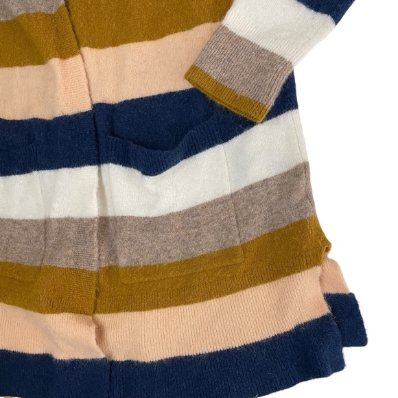 Madewell Kent Stripe Open Cardigan Sweater Bengali Indigo Small - Picture 9 of 14